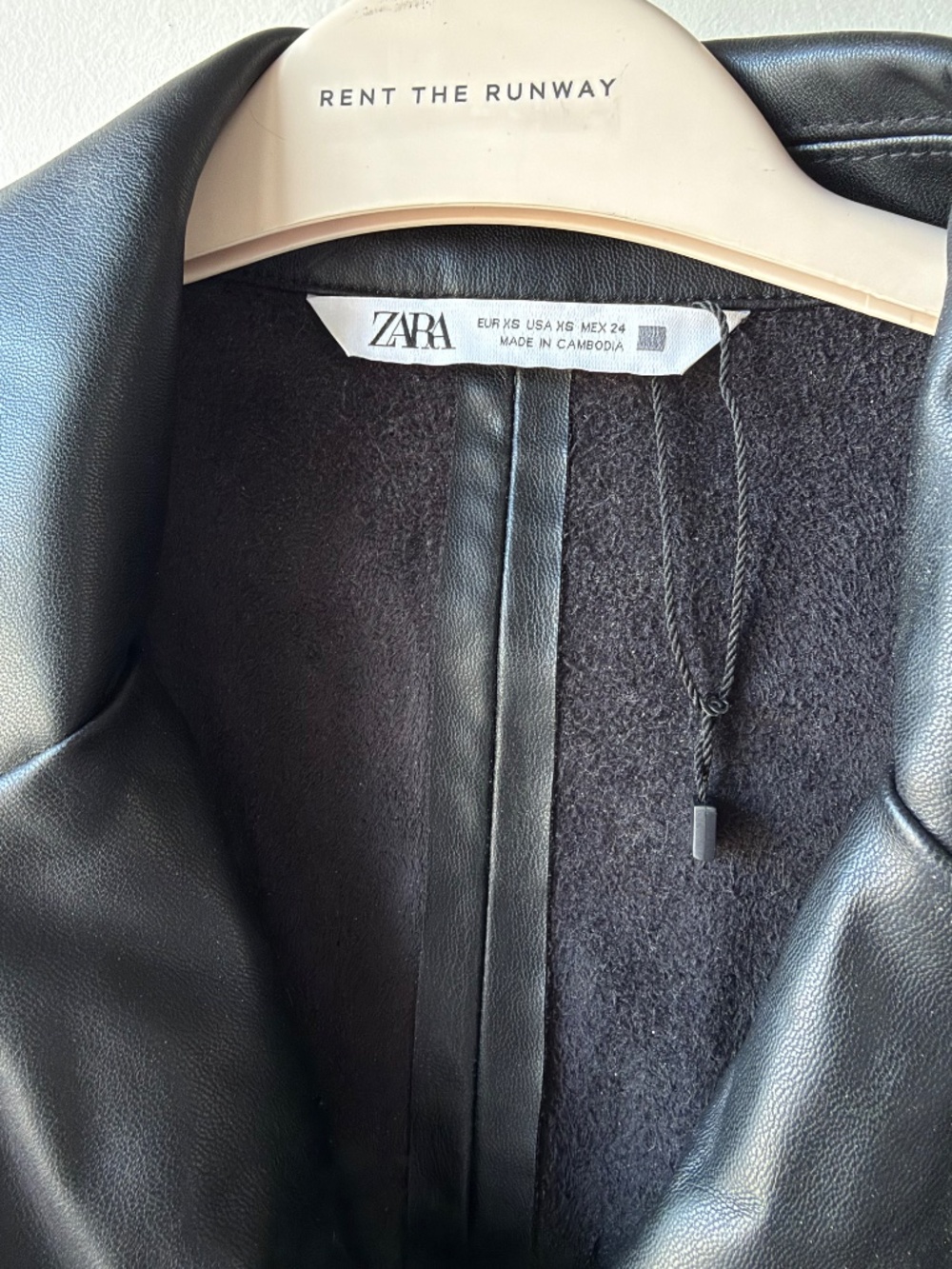 Zara faux leather dress - Picture 2 of 2